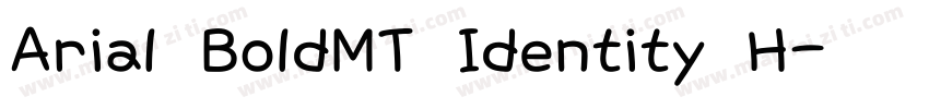 Arial BoldMT Identity H字体转换